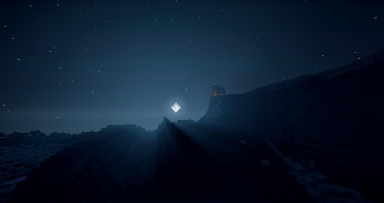 Ночное небо в МАЙНКРАФТЕ