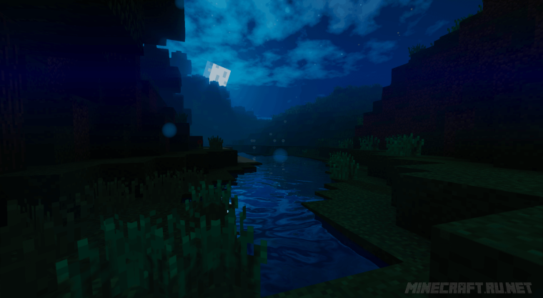 Ночной майнкрафт с шейдерами