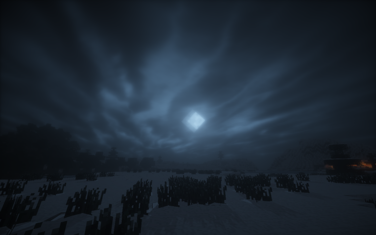 Атмосферный майнкрафт ночь