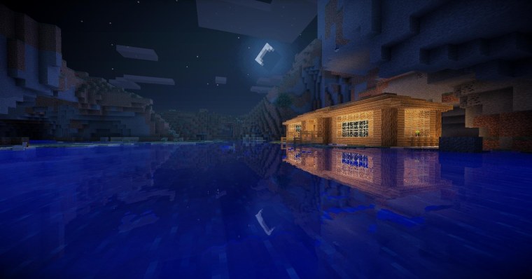 Ночной мир МАЙНКРАФТА С шейдерами