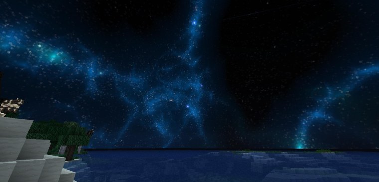 Звёздное небо в МАЙНКРАФТЕ