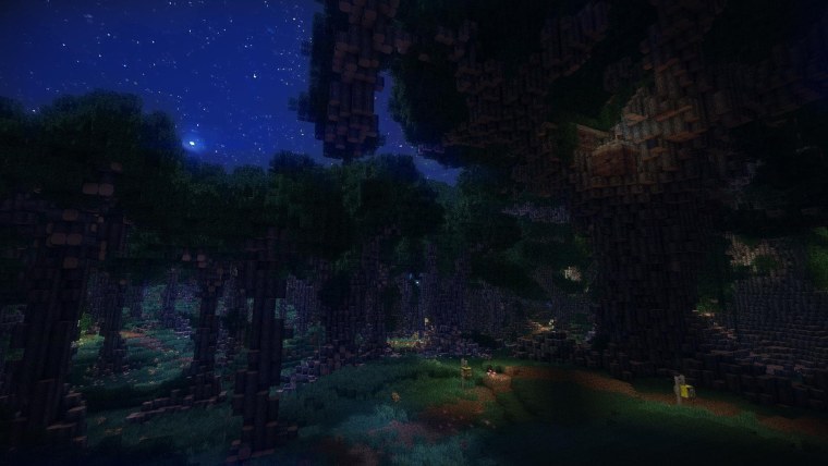 Биом темный лес в майнкрафт