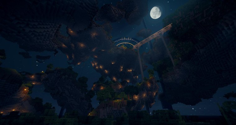 Minecraft screenshots Night