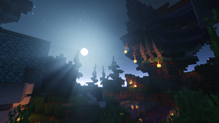 Деревня майнкрафт 1.16 с шейдерами