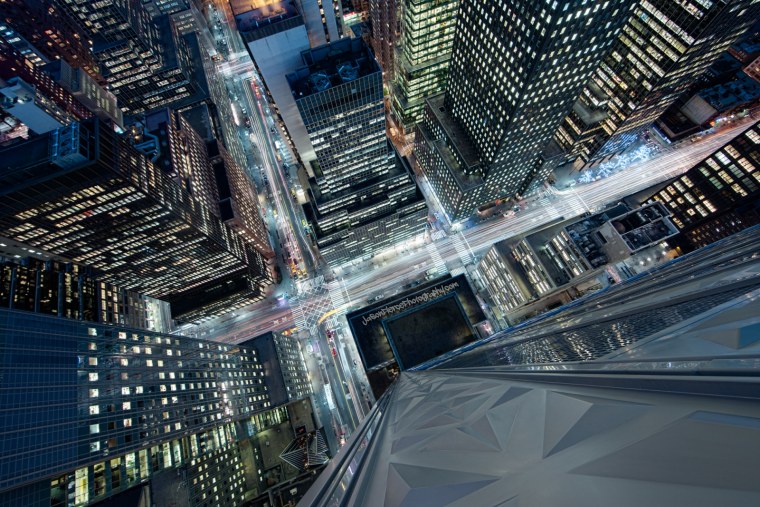 Небоскребы Нью-Йорка вид с крыши