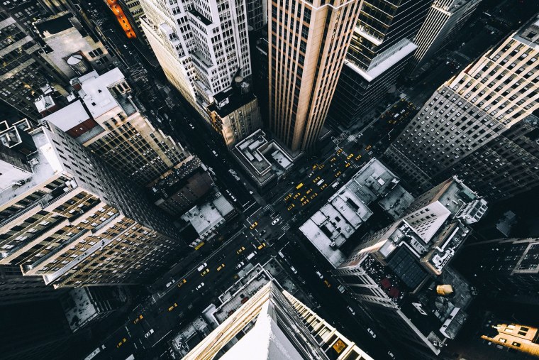 Красивый вид с крыши