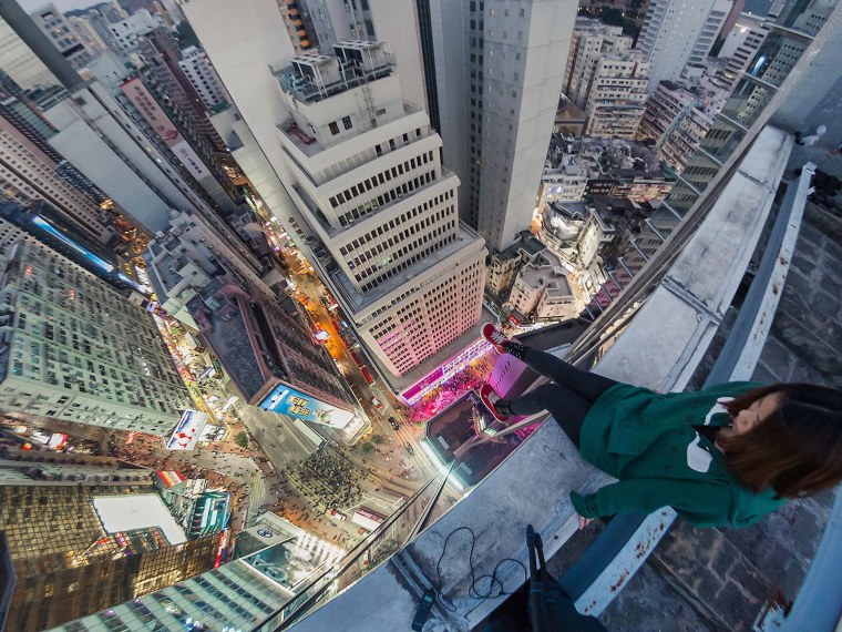 Ночной Нью-Йорк с высоты птичьего полета