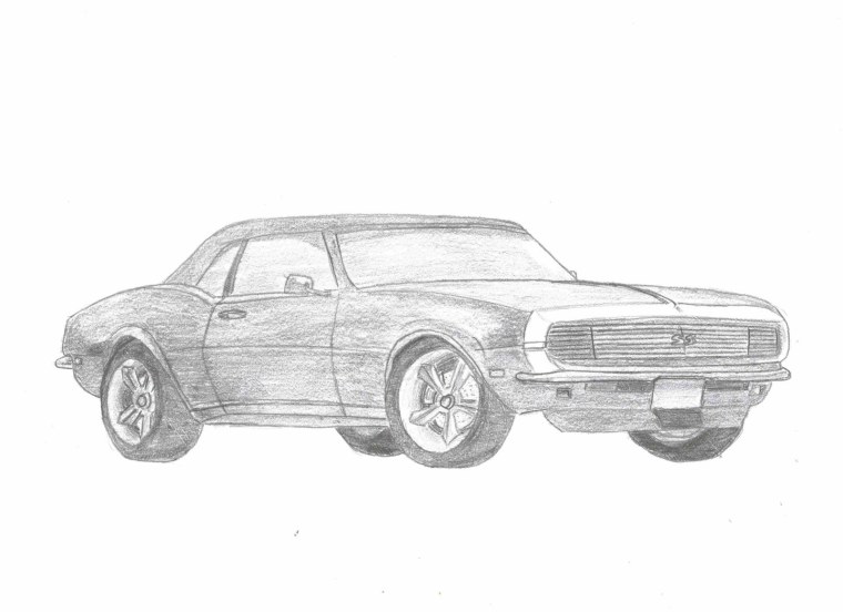 Мустанг машина рисунок