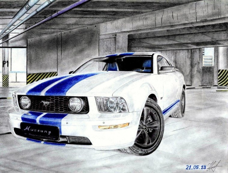 Тоби Маршал и Мустанг скетч