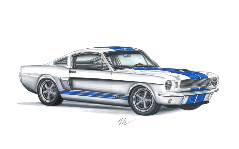 Ford Mustang 1965 раскраска