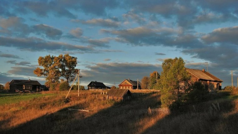 Ландшафт деревня Россия деревня
