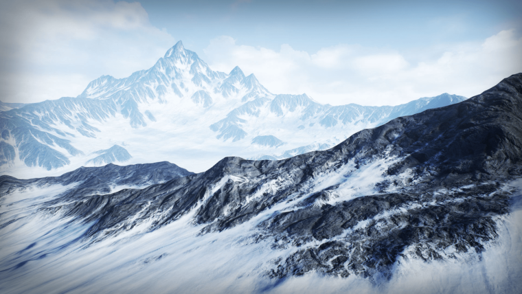 Снежные горы фон