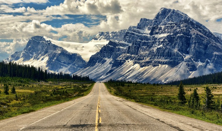 Трасса Icefields Parkway, национальный парк Банф, Канада
