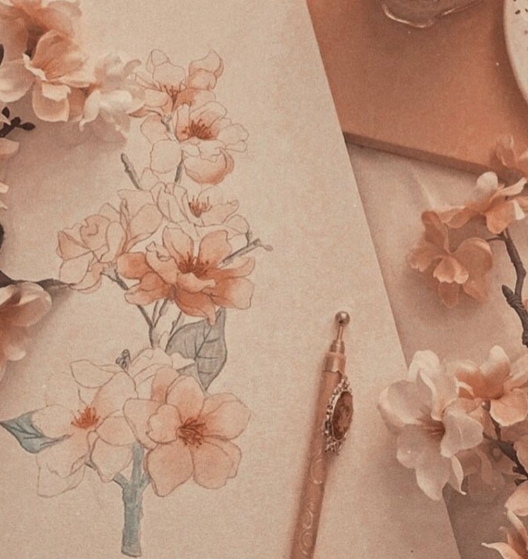 Розовый персик