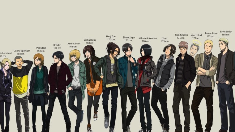 Эрен Леви Микаса армин Саша