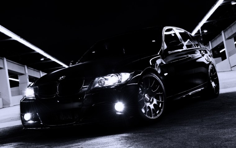 Черные обои машины