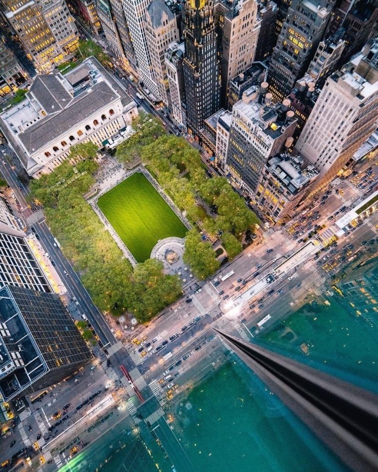 Нью Йорк вид на Манхэттен