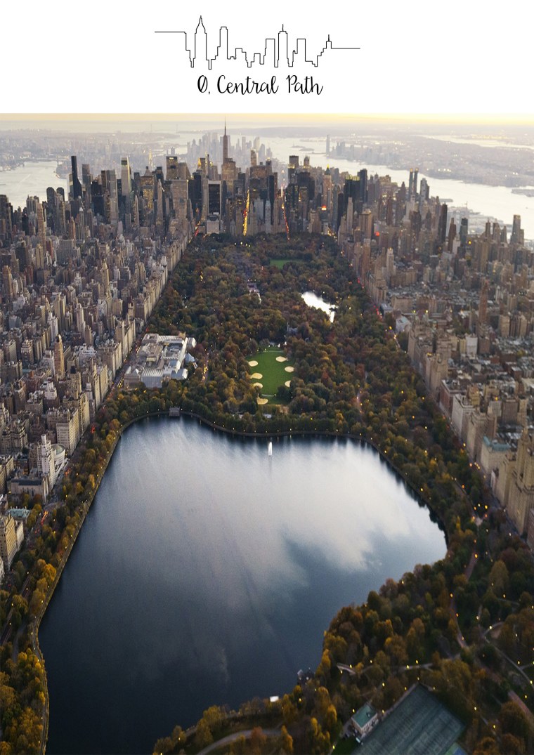 Центральный парк Нью-Йорка вид сверху