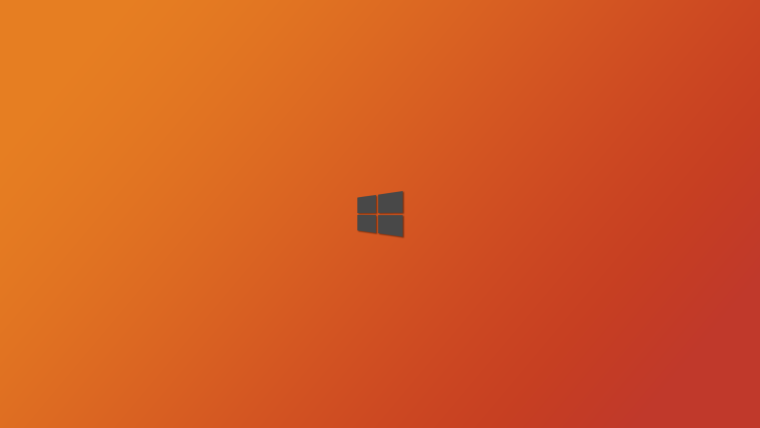 Оранжевый фон Windows