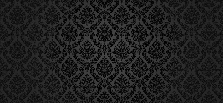 Черный фон с вензелями