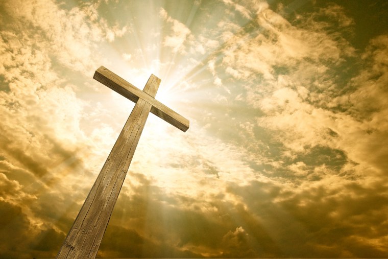 Крест на закате