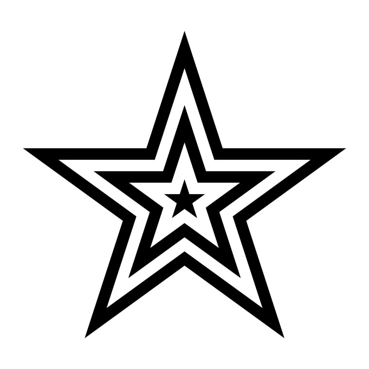 Черная пятиконечная звезда