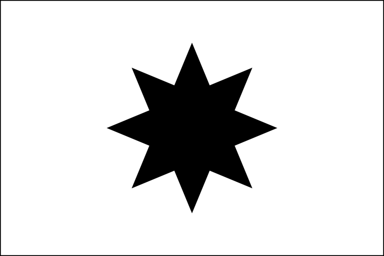 Флаг с восьмиконечной звездой