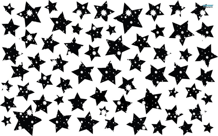 Звездочки черно белые