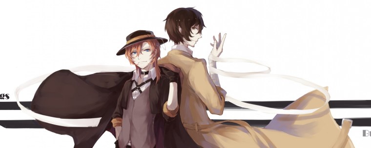 Бродячие псы Дазай и Чуя обои