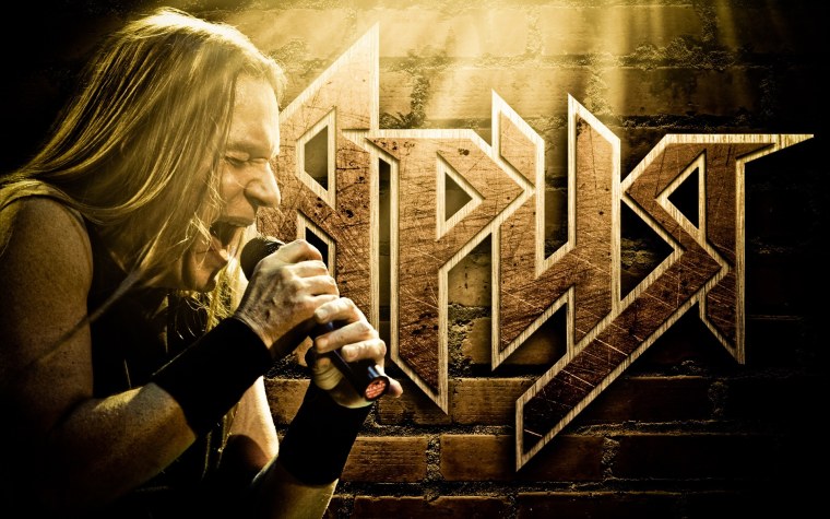 Надпись рок на черном фоне