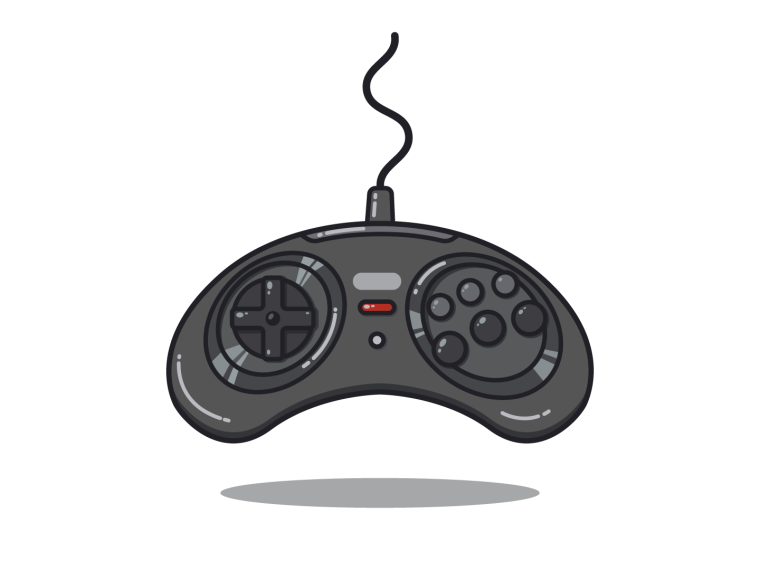 Sega Mega Drive Gamepad vector