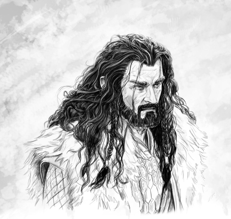 Хоббит Торин Дубощит арт