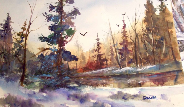 Михаила Павловича Кузнецова "акварельный пейзаж"