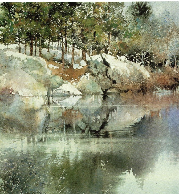 Нита ЭНГЛ пейзажи акварель