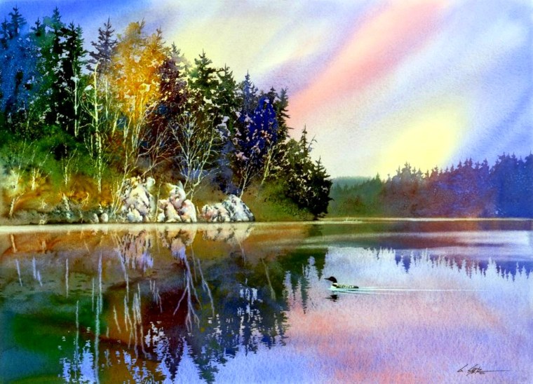 Акварельные пейзажи Gary Spetz