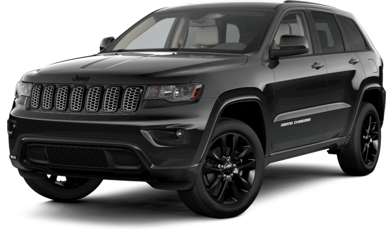 Черный автомобиль джип Гранд Чероки