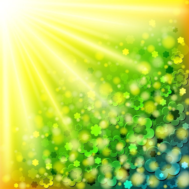 Небо и Поляна с цветами