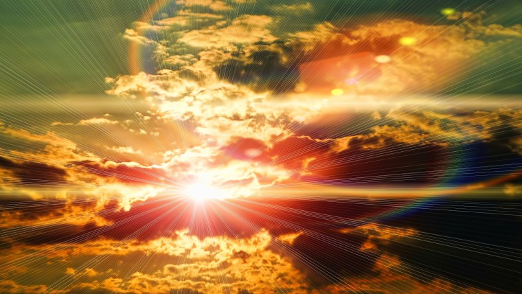 Весеннее небо и солнце