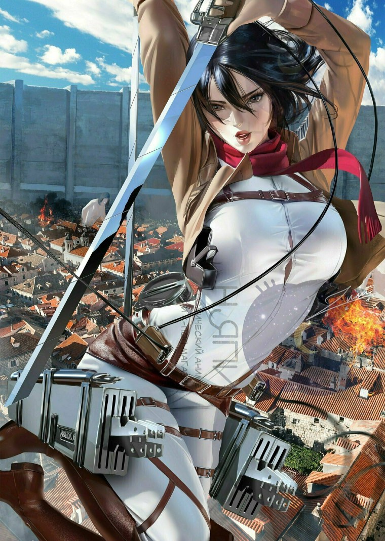 Атака титанов Микаса Аккерман 18