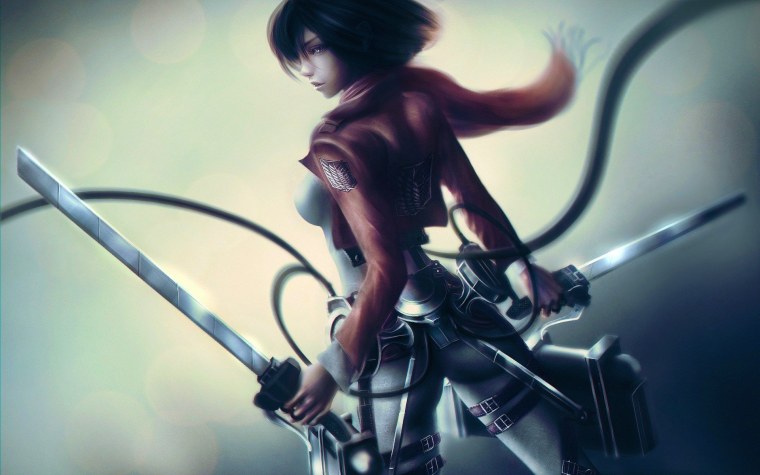 Микаса Аккерман арт