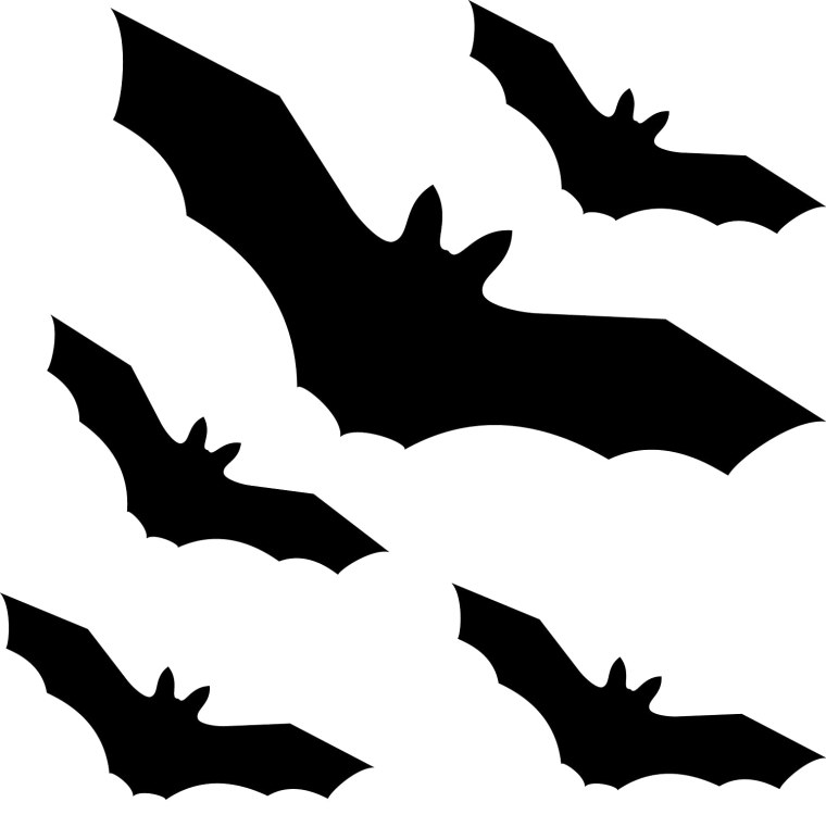 Эскиз летучей мыши на Хэллоуин