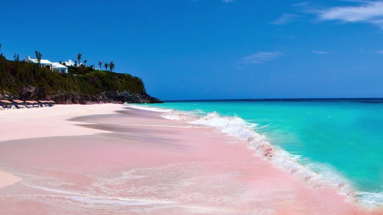 Розовый пляж Пинк Сэнд Бич, Багамские острова