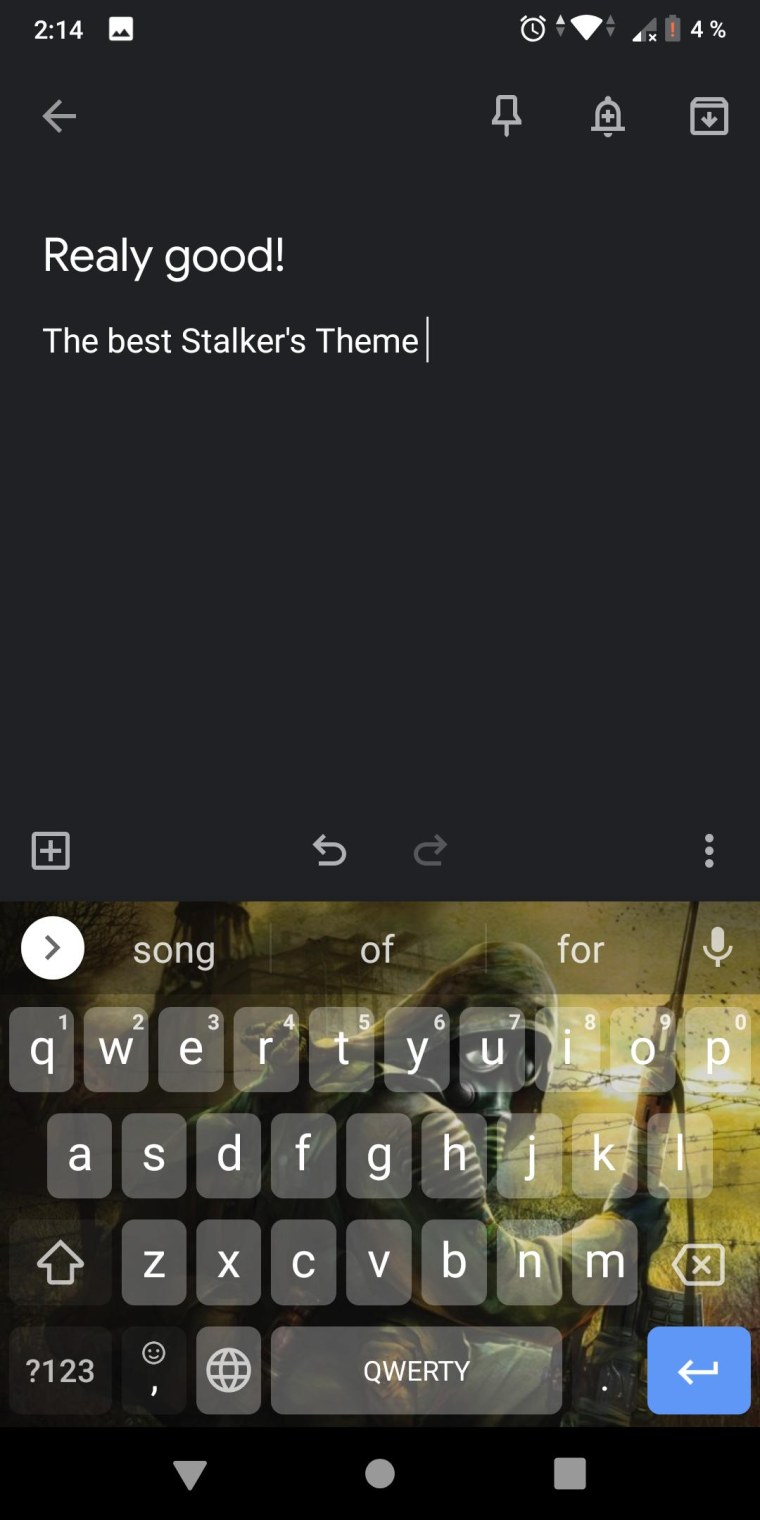 Сталкер клавиатура для телефона