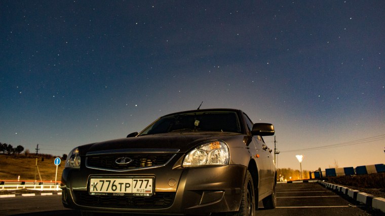 Приора 2 на закате