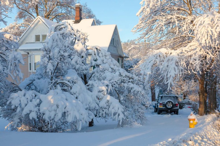 Деревня зимой