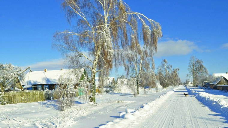 Зима в деревне