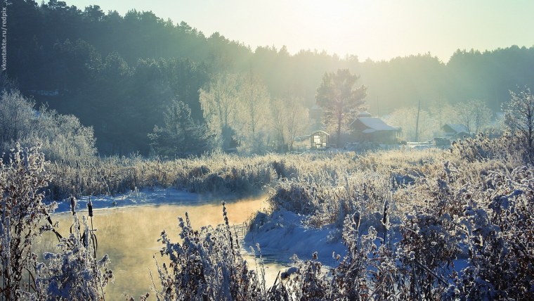 Зимняя деревня