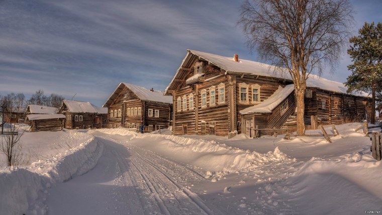 Зима в деревне
