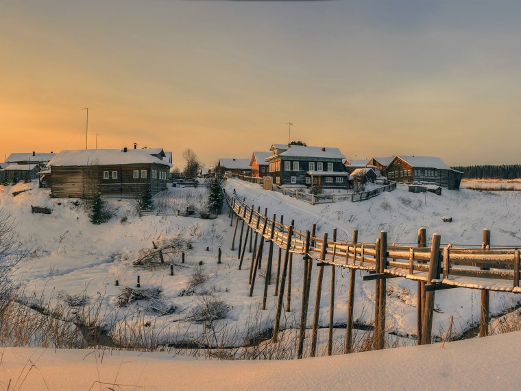 Зима в деревне