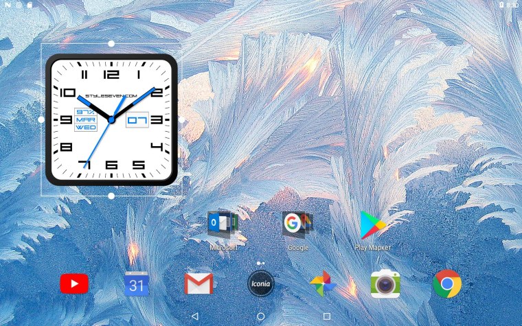 Аналоговые часы виджеты